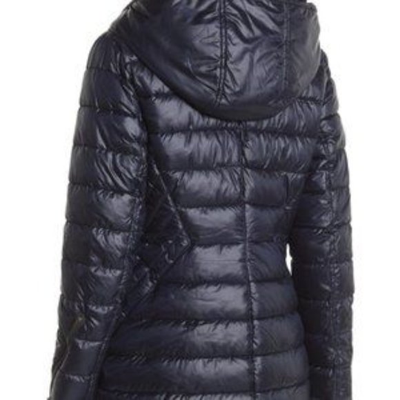 NEW French Connection Puffer Coat Jacket with Hood in Navy Blue - XS - Picture 5 of 14